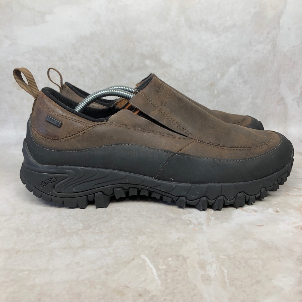 Merrell Dark Brown and Black Slip-On Loafers